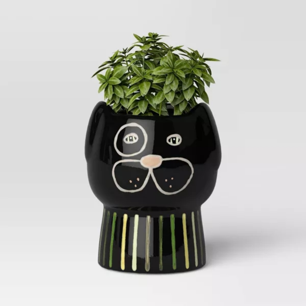 Ceramic Family Dog Outdoor Planter - Threshold